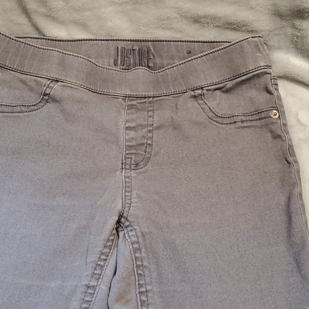 Justice Jean Legging (Sz 12) Gray